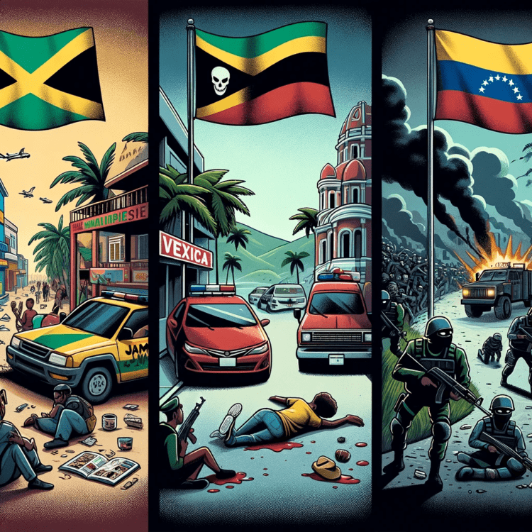 Jamaica, Mexico, and Venezuela; use extreme caution when traveling to these areas.